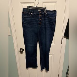 J crew Billie demi boot crop jeans size 32